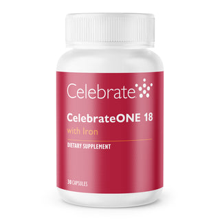 CelebrateONE 18 Once Daily Bariatric Multivitamin with Iron Capsules 