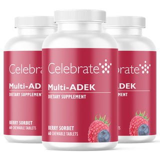Витамины Multi-ADEK без железа, жевательные, Berry Sorbet