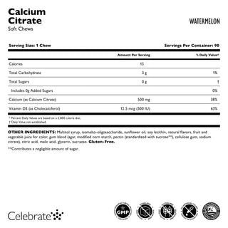 Wapń Cytrynian Soft Chews