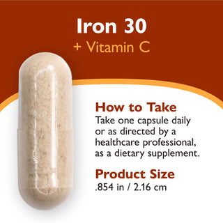 Iron 30 mg + Vitamin C, Capsules