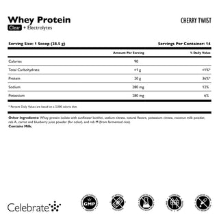 Celebrate Whey Protein Clear + Electrolytes